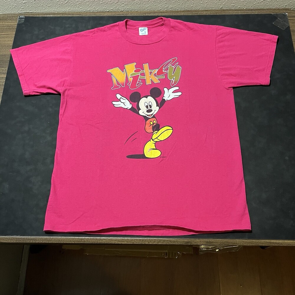 Mickey Mouse Vintage Disney Shirt USA Disneyworld Dance Party 1980s Original